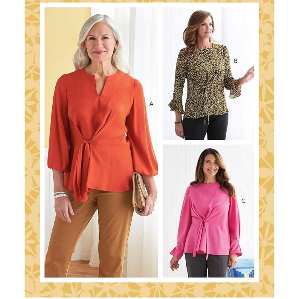 Butterick Sewing Pattern 6813 10952 Tunic Top Misses Size 6-14